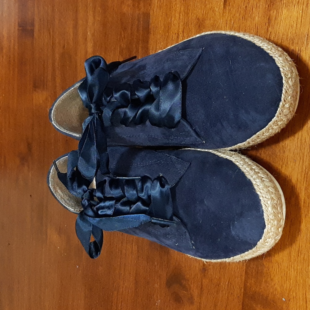 Blue Suede loafers